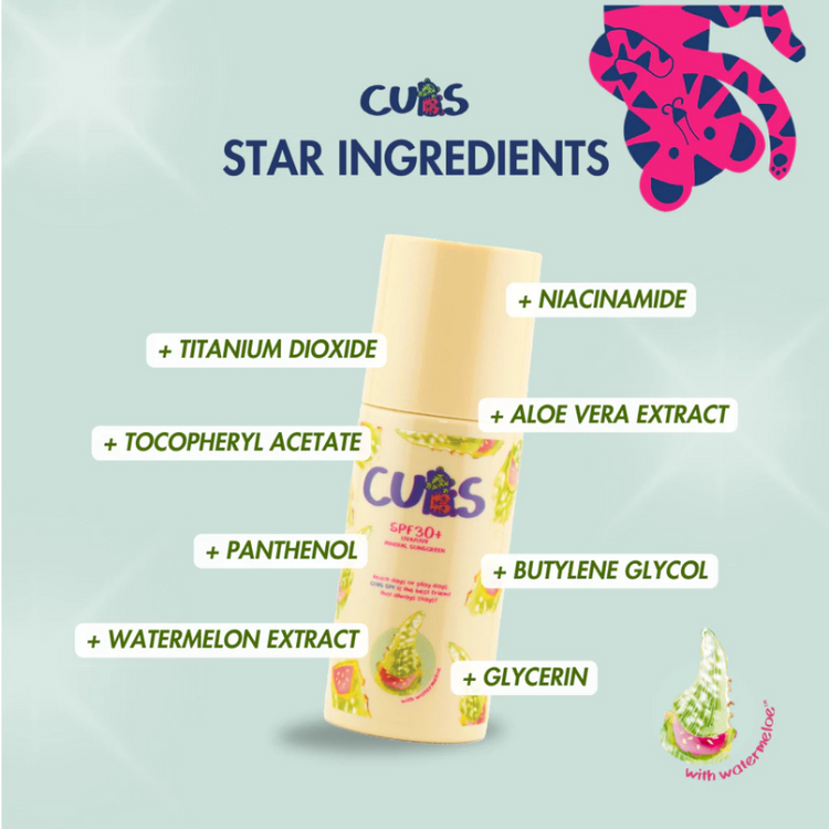CUBS SPF30+ Mineral Sunscreen