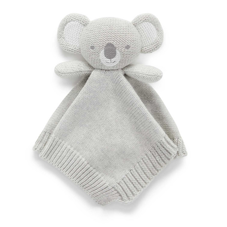 Purebaby Organic Knitted Koala Comforter