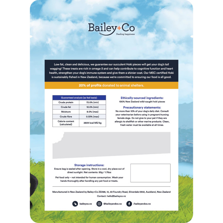(Made in New Zealand) Bailey Co Single Ingredient Freeze Dried Raw Treats