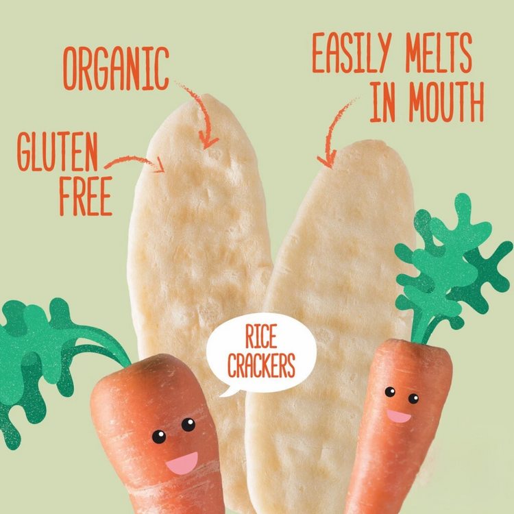 Yummy Bites Organic Rice Crackers 50g (7M+)