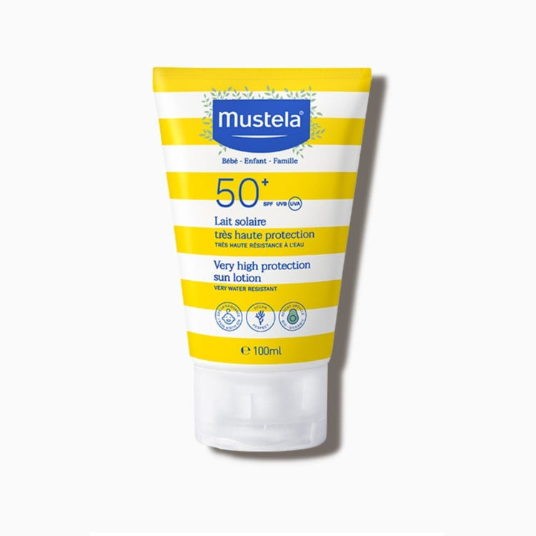 Mustela Very High Protection Sun Lotion - SPF 50+ for All Skin Types (100ml)