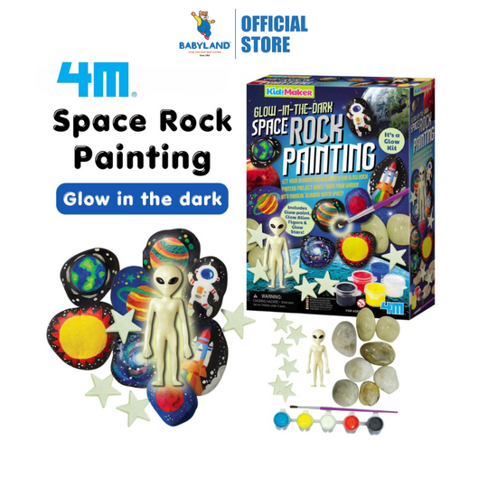 4M KidzMaker - Glow-in-the-Dark Space Rock Painting (5Y+)
