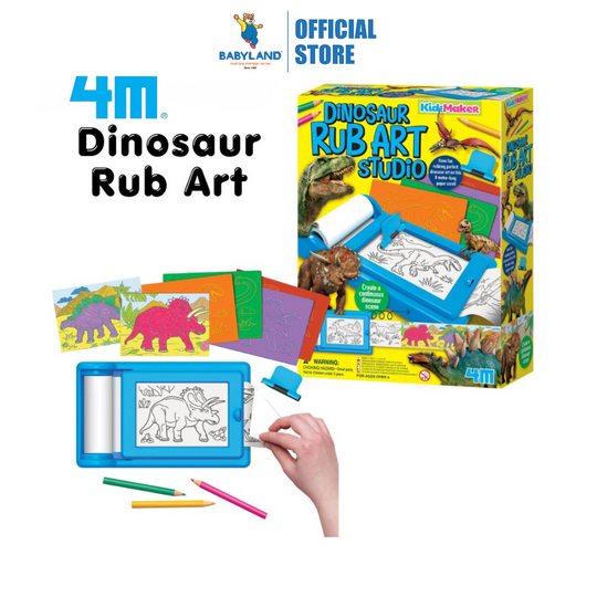 4M KidzMaker - Dinosaur Rub Art Studio (4Y+)