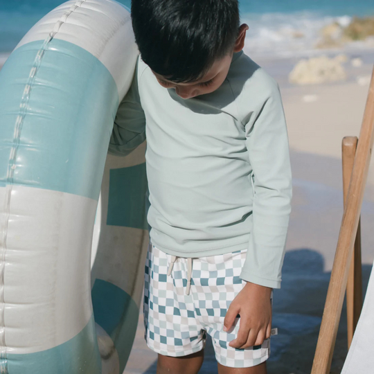 Joey & Mom UPF Protected Swimwear - Check & Chill