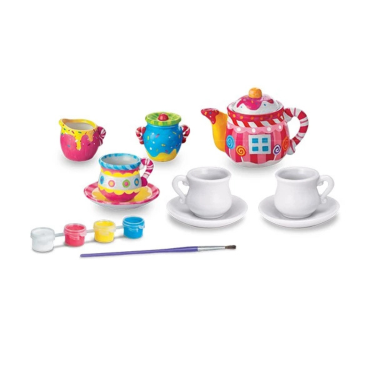 4M Fun Craft - Paint Your Own Mini Tea Set (8Y+)