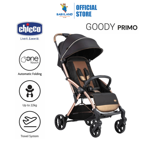 Chicco Goody Primo Auto Fold Stroller - Enchanting Bronze (Newborn till 22kg)