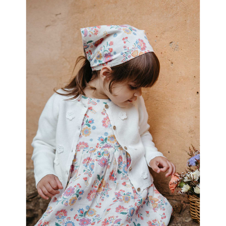 Purebaby Organic Mexican Floral Kerchief Headband
