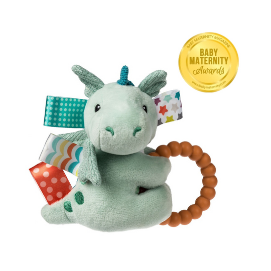 Mary Meyer Taggies Drax Dragon Teether Rattle – 6″