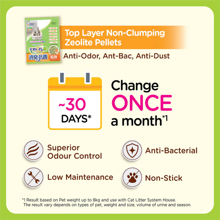 Unicharm Deo-Toilet Pellet Refill 4L