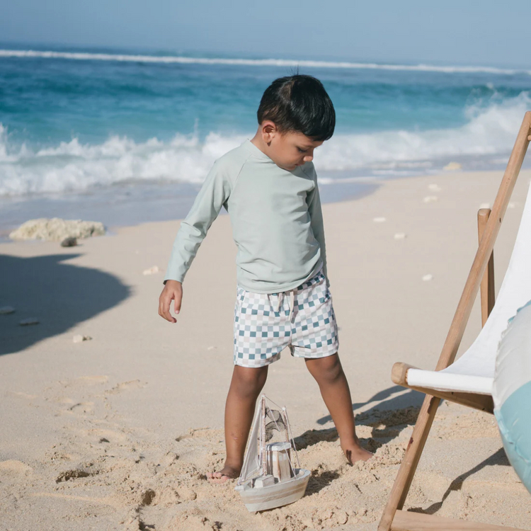 Joey & Mom UPF Protected Swimwear - Check & Chill
