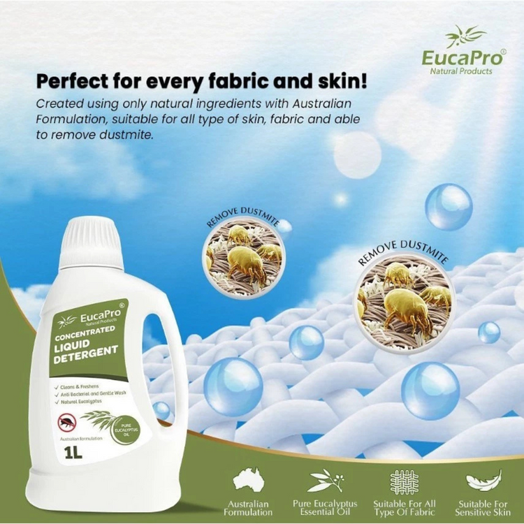 Eucapro Antibacterial Eucalyptus Concentrated Liquid Detergent (1Liter)
