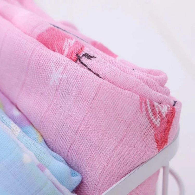 Akarana Baby High Quality Bamboo Muslin Swaddle Soft Blanket