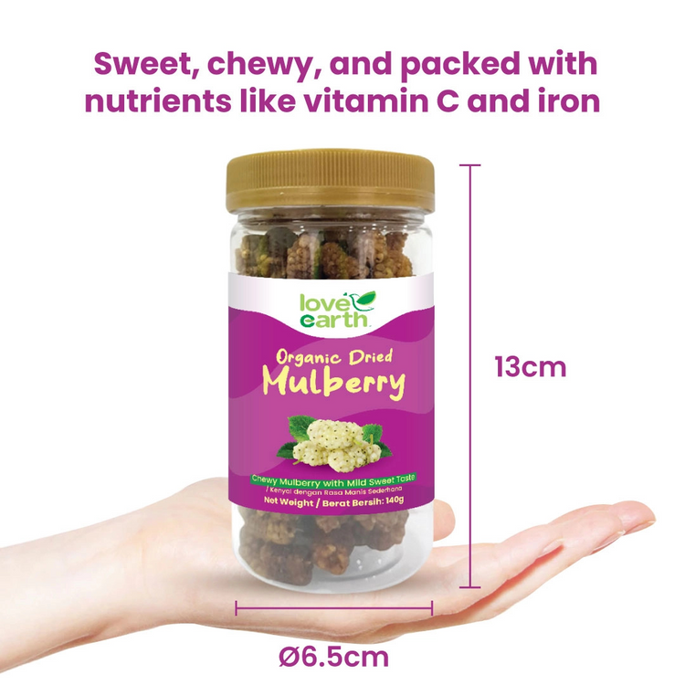 Love Earth Organic Dried Mulberry 140g