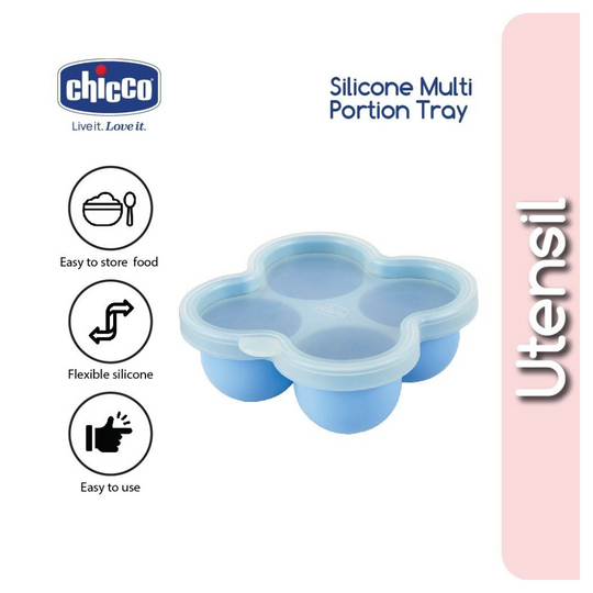 Chicco Silicone Multi-Portion Tray - Blue
