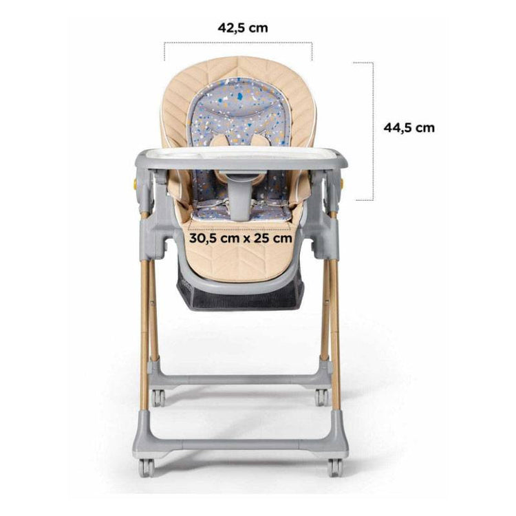 Kinderkraft Lastree 2 In 1 High Chair With Bouncer - Grey