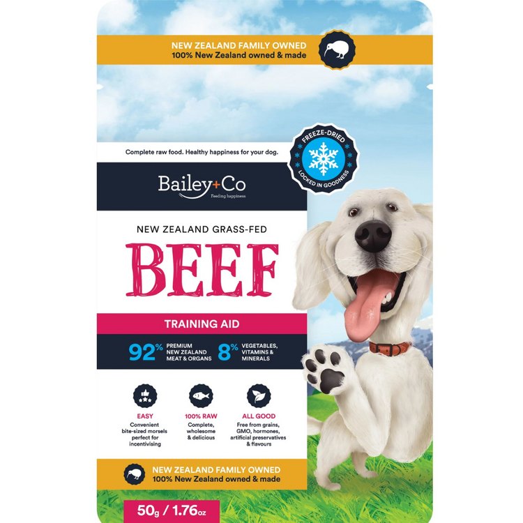 (Made in New Zealand) Bailey Co Freeze Dried Topper Meals - Single Ingredient (Venison, Beef, Lamb, Chickem+Salmon)
