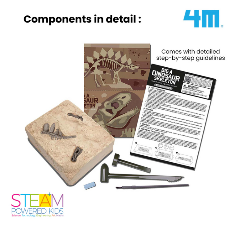 4M KidzLabs - Dig a Stegosaurus Skeleton (8Y+)