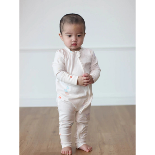 Twinkle Planet GOTS Organic Cotton One-Piece Pyjamas - Circus Dino