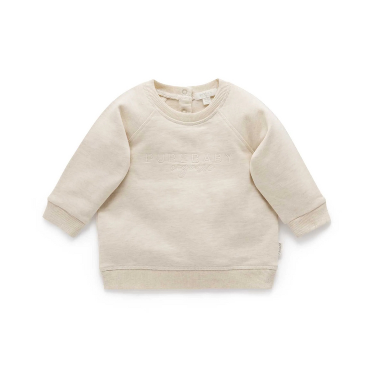 Purebaby Organic Purebaby Logo Windcheater - Wheat Melange