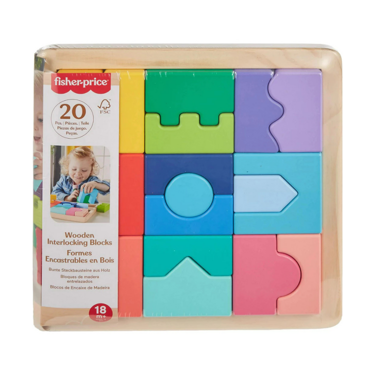 Fisher-Price Wooden Interlocking Blocks