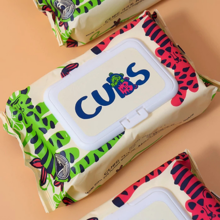 CUBS 99% H20 Wipes – 80 sheets wet wipes