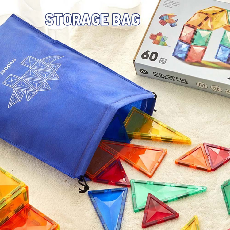 Mideer Colorful Magnetic Tiles - Marble Run 100PCS (3Y+)