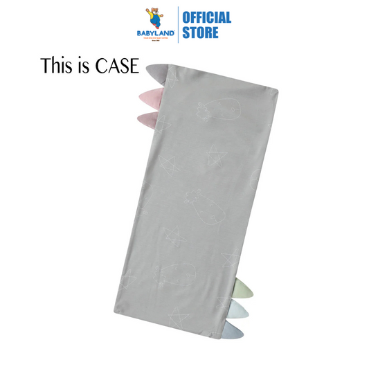 Baa Baa Sheepz Bed-Time Buddy Case Cute Big Star & Head Grey with Color tag