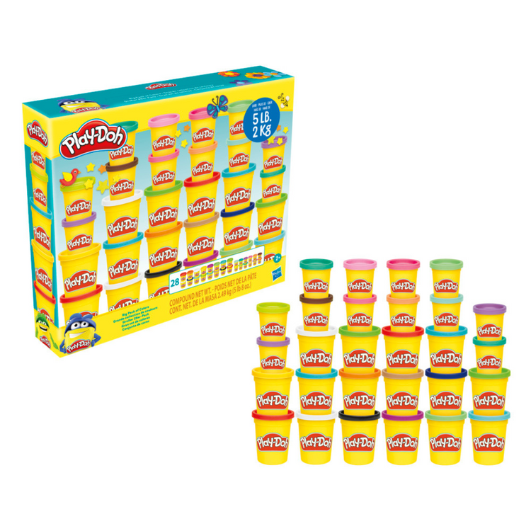 Play-Doh Arts And Crafts Big Pack Of Colours (28 Pack/4oz)