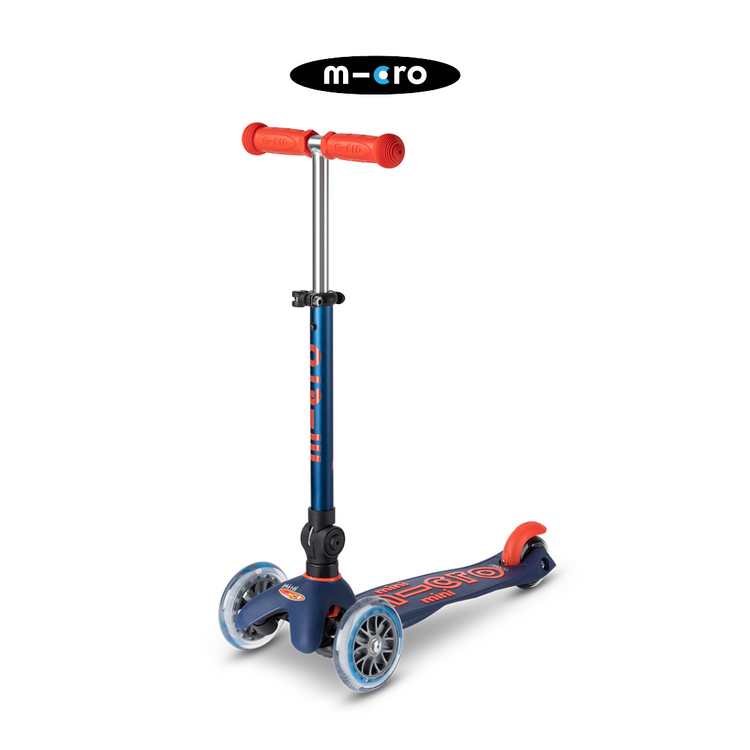 Micro Mini Deluxe Foldable Scooter-Navy Blue (2-5yrs)