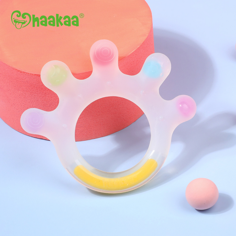 Haakaa Silicone Dinky Digits Palm Teether 3m+