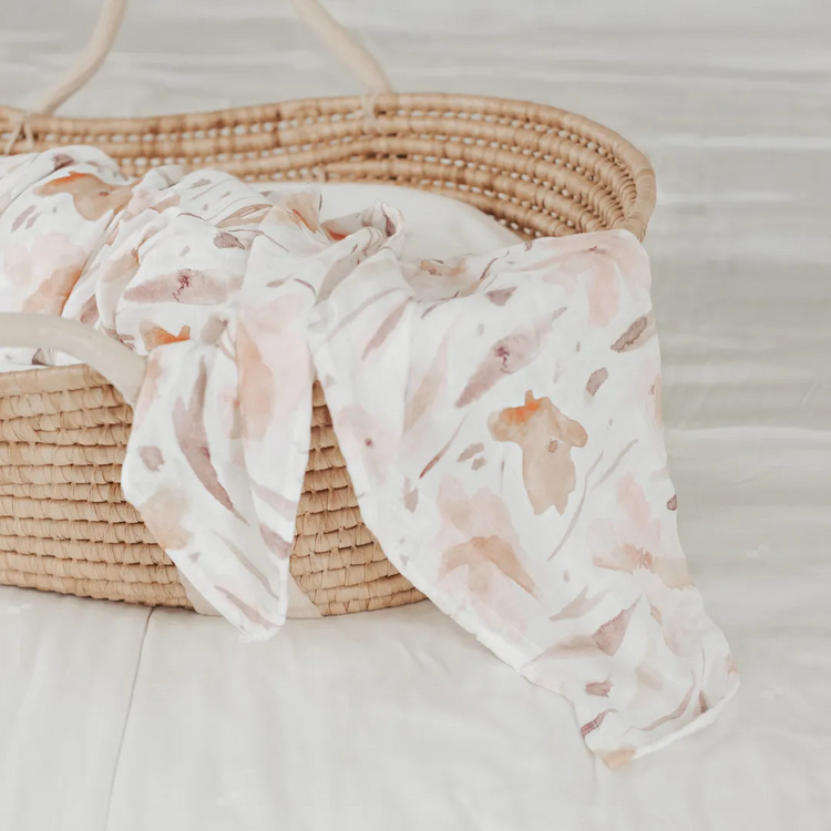 Mils and Key Swaddle - Bamboo + Cotton Swaddle (120cm x 120 cm)