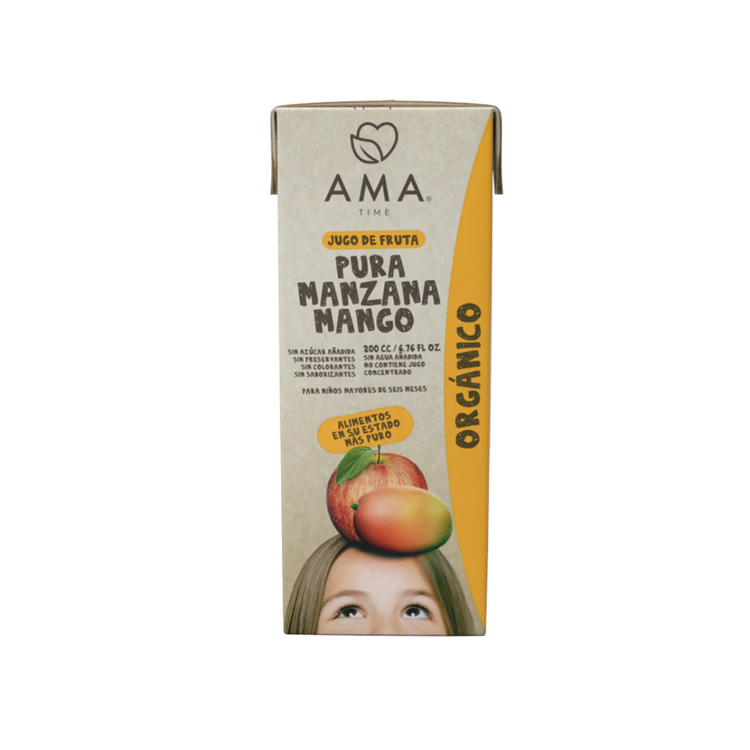 AmaTime TetraPack 100% Organic Fruit Juice 200ml - imported from Chile