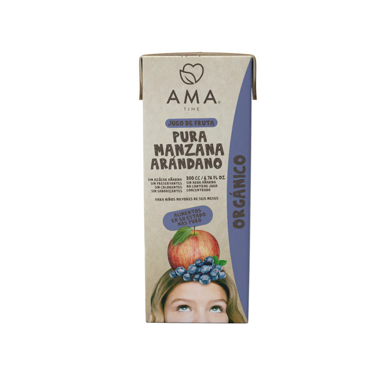 AmaTime TetraPack 100% Organic Fruit Juice 200ml - imported from Chile