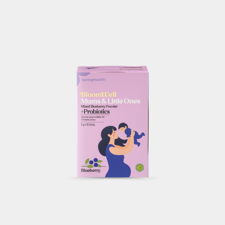 BloomWell Mums & Little Ones Mixed Blueberry Powder + Probiotics