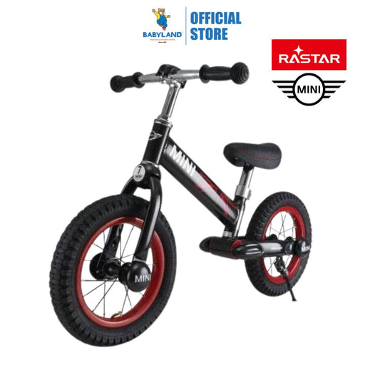 Rastar 1204 Mini Copper 12" Kid Balance Bike - Black for 1.5 to 5 years