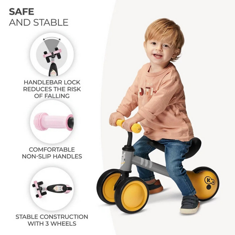 Kinderkraft Balance bike CUTIE - Light Pink (1 year up to 25 kg)