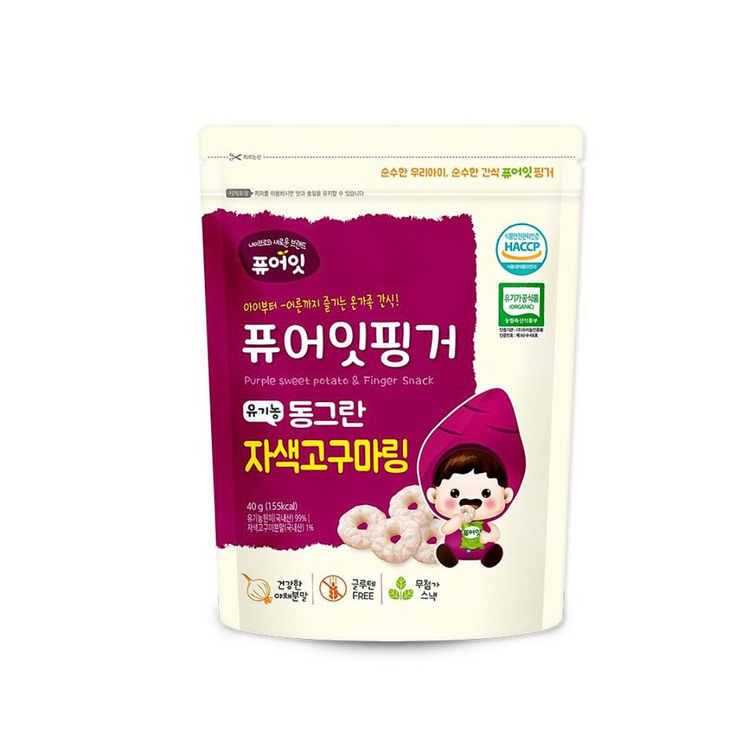 Pure-Eat Organic Vegetable Rice Ring Snack 40g (10m+)