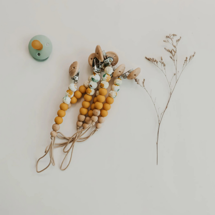 Mils and Key Dhalia Pacifier Clips - Multiple Color (0m+)