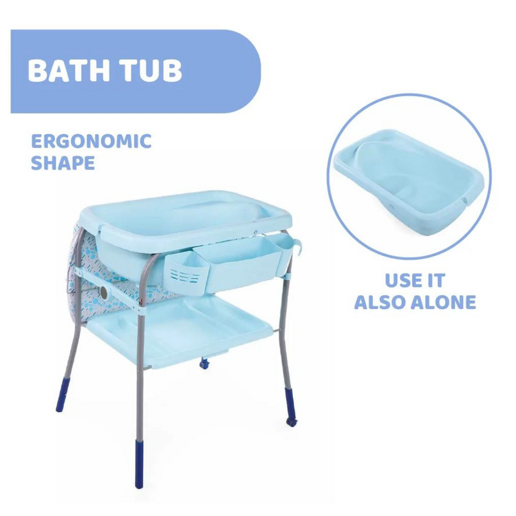 Chicco Cuddle & Bubble Comfort Bath and Changing Table - Ocean