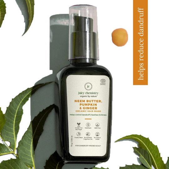 Juicy Chemistry Neem Butter, Pumpkin & Ginger Hair Mask (75g) EXP: JAN 2026