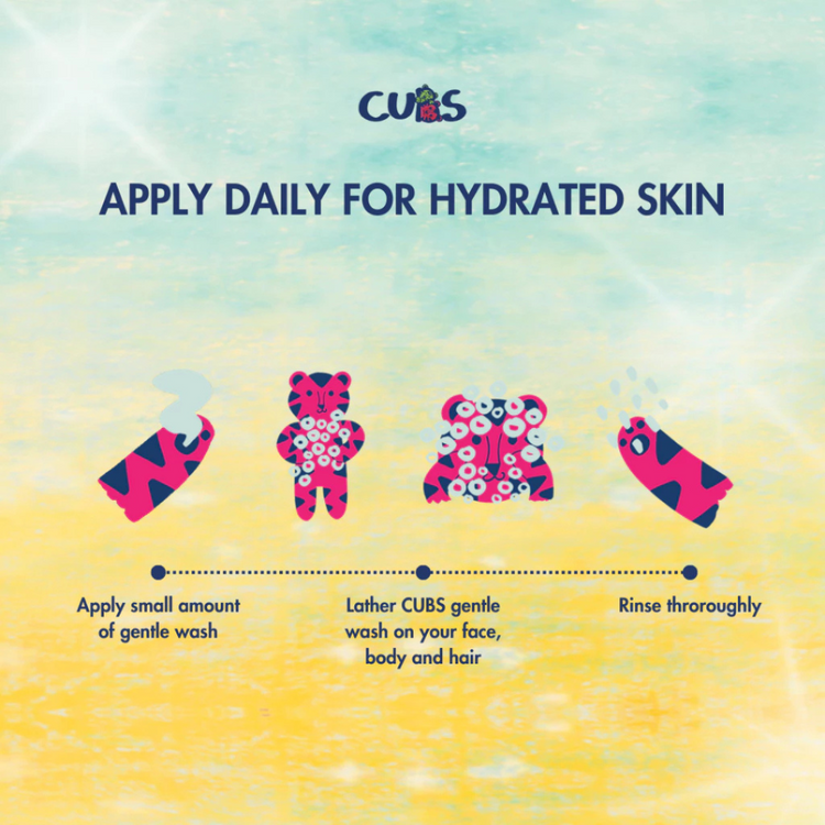 CUBS 3 in 1 Gentle Wash - Face/Body/Hair
