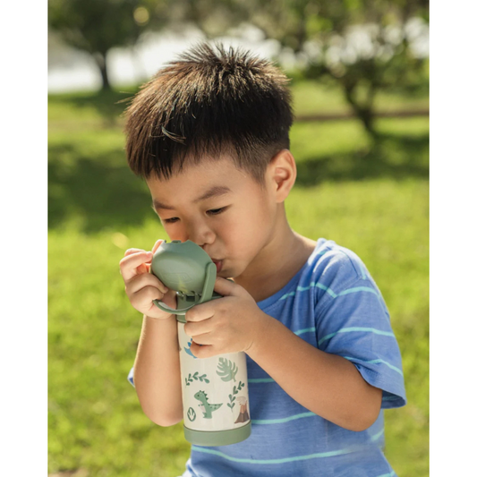 THERMOS 350ml One-Push Straw Tumbler with Carry Handle (F410)