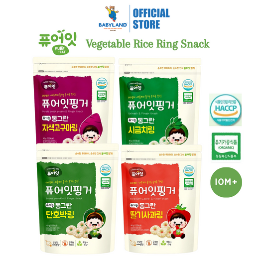 Pure-Eat Organic Vegetable Rice Ring Snack 40g (10m+)