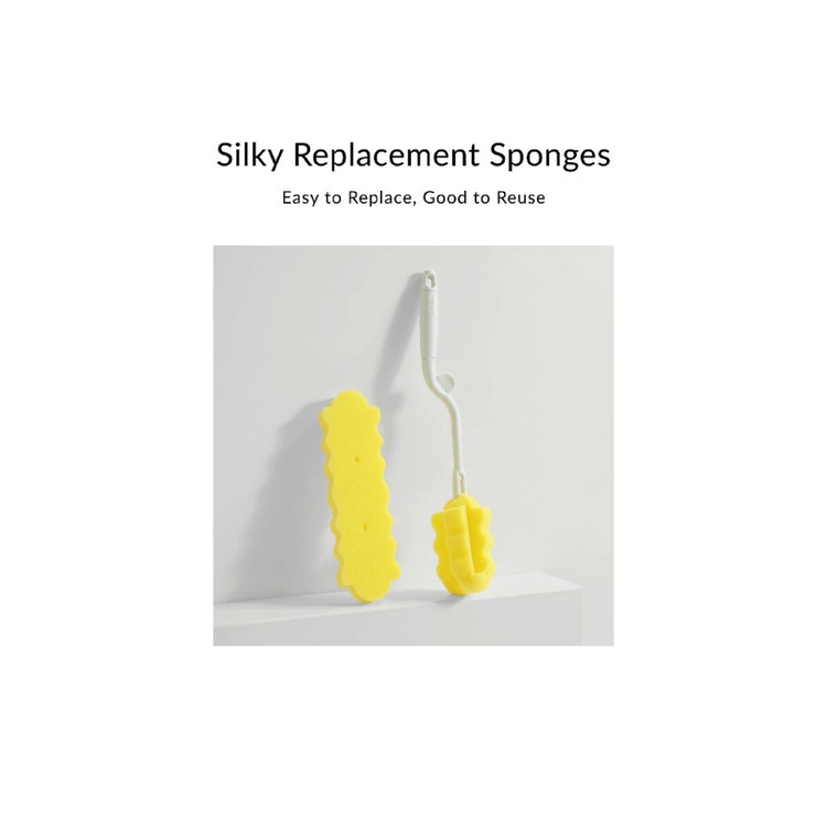 Simba Silky Replacement Sponges for Rotating Sponge Bottle Brush ( 2 PCS )