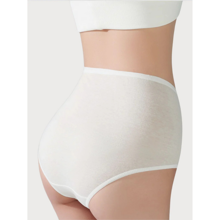 Bmama Full Cotton Disposable Panties 4White 1 Color 3XL Set