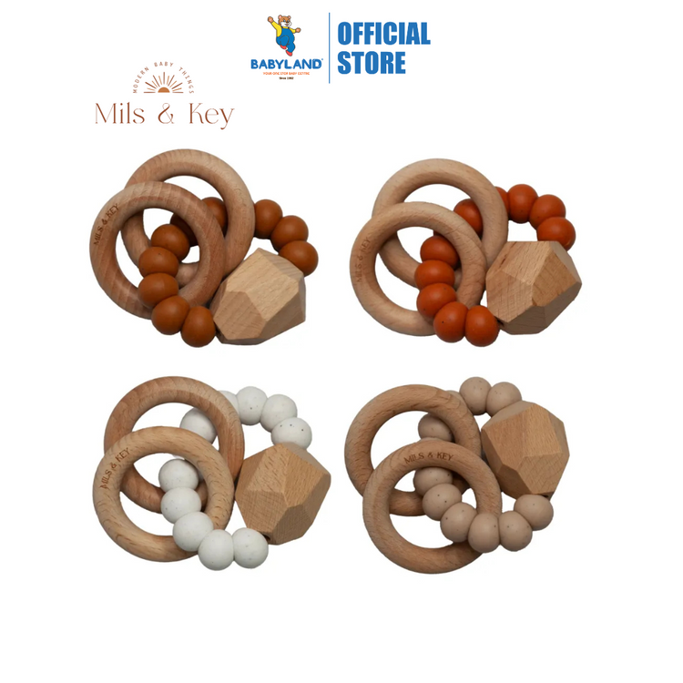 Mils and Key Noah Teething Rattle (3m+)