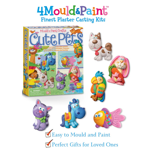 4M Mould & Paint - Cute Pets (5Y+)