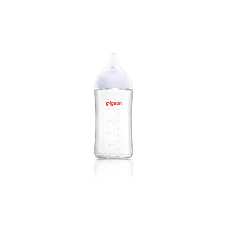 Pigeon SofTouch Wide-Neck Glass Nursing Bottle (160ml/240ml)