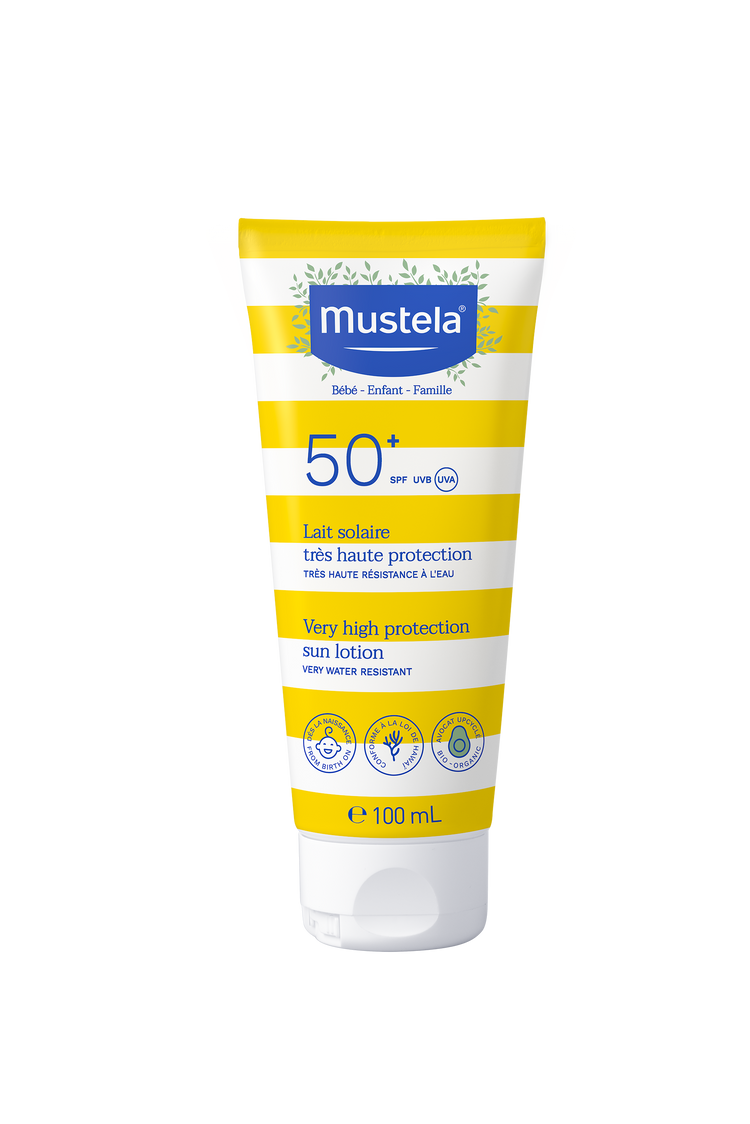 Mustela Very High Protection Sun Lotion - SPF 50+ for All Skin Types (100ml)