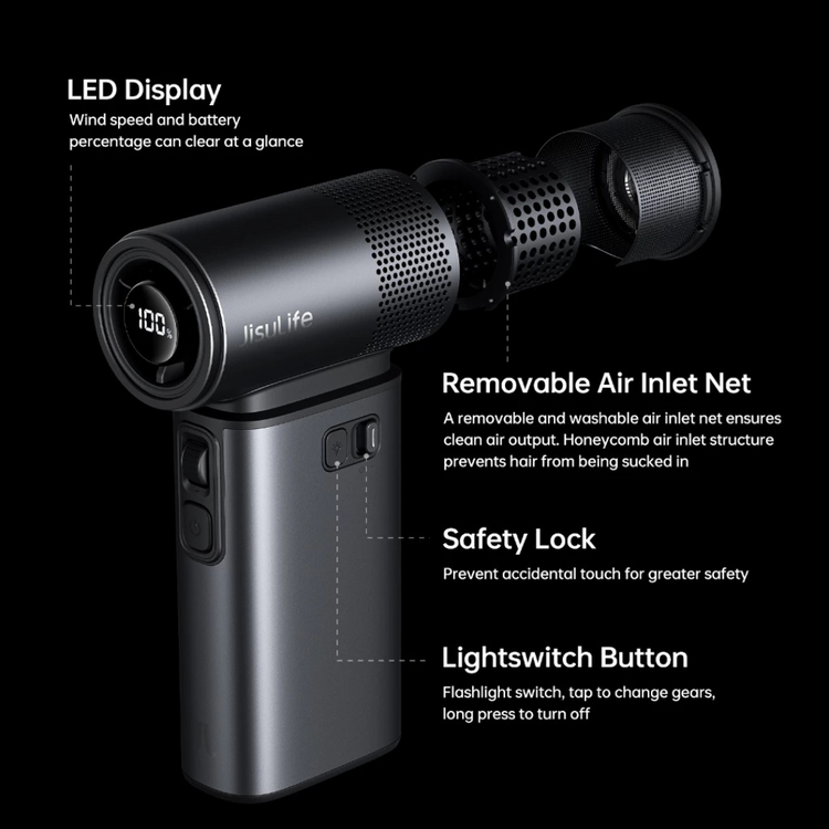 JisuLife Handheld Fan Ultra2 5 In 1 (9000mAh) 2025 Latest Model